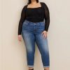 Jeans * | Torrid Boyfriend Straight Vintage Stretch Mid-Rise Jean