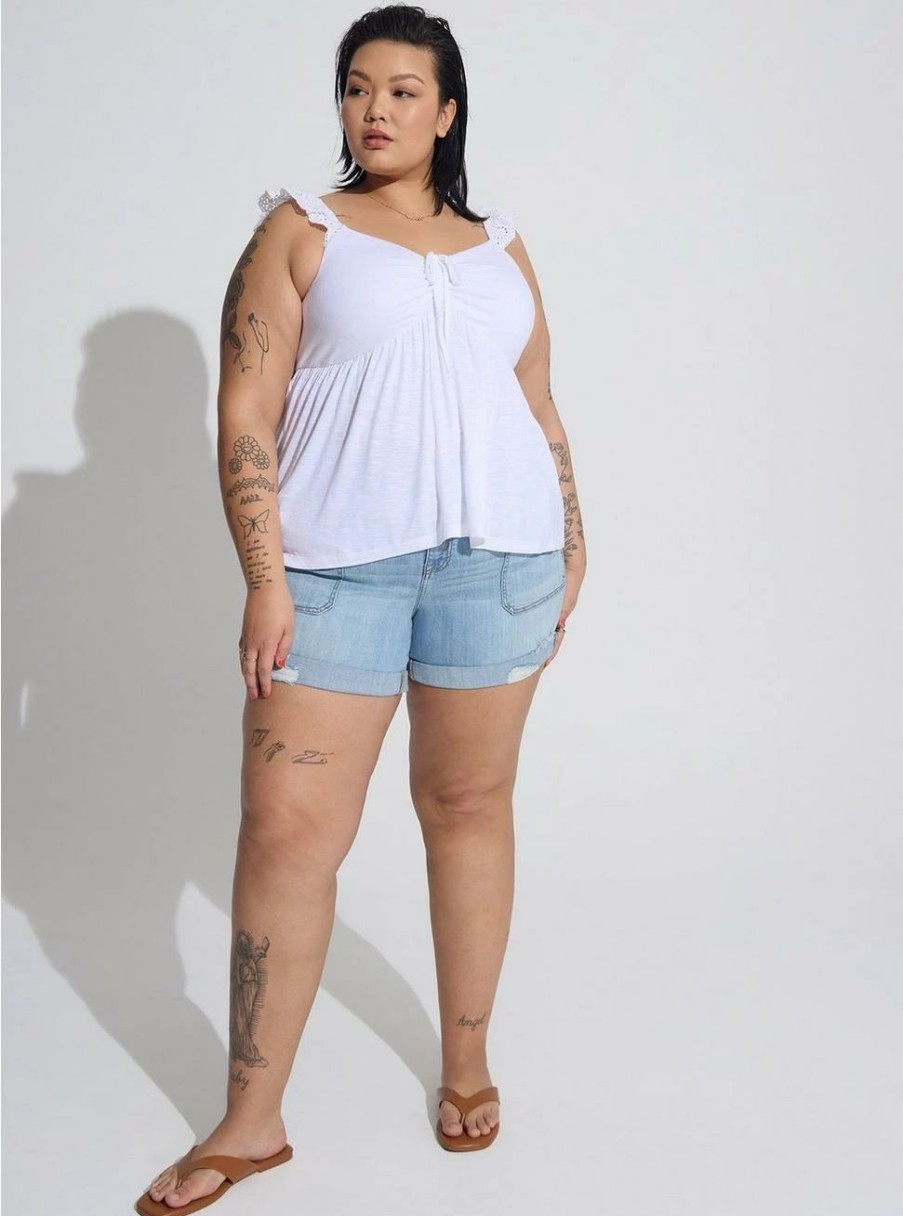 Bottoms * | Torrid 5 Inch Vintage Stretch Mid-Rise Short