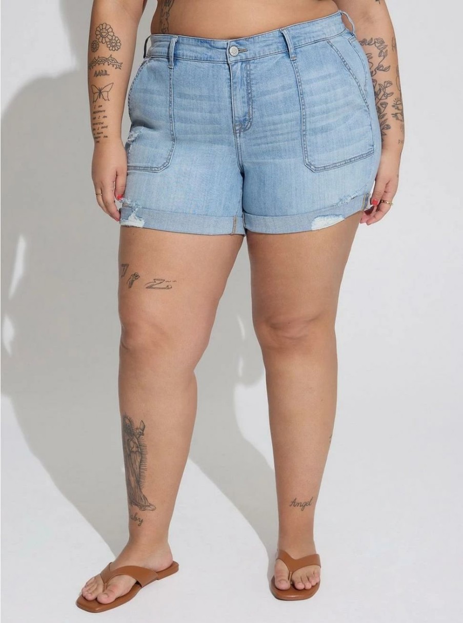 Bottoms * | Torrid 5 Inch Vintage Stretch Mid-Rise Short