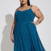 Dresses * | Torrid Midi Chiffon Pleated Dress