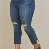 Jeans * | Torrid Straight Classic Denim High-Rise Studded Jean