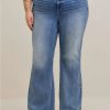 Jeans * | Torrid Sky High Flare Vintage Stretch High-Rise Jean (Short)