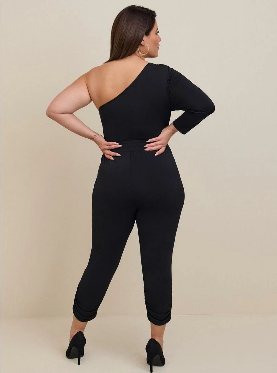 Dresses * | Torrid Studio Knit One Shoulder Jumpsuit