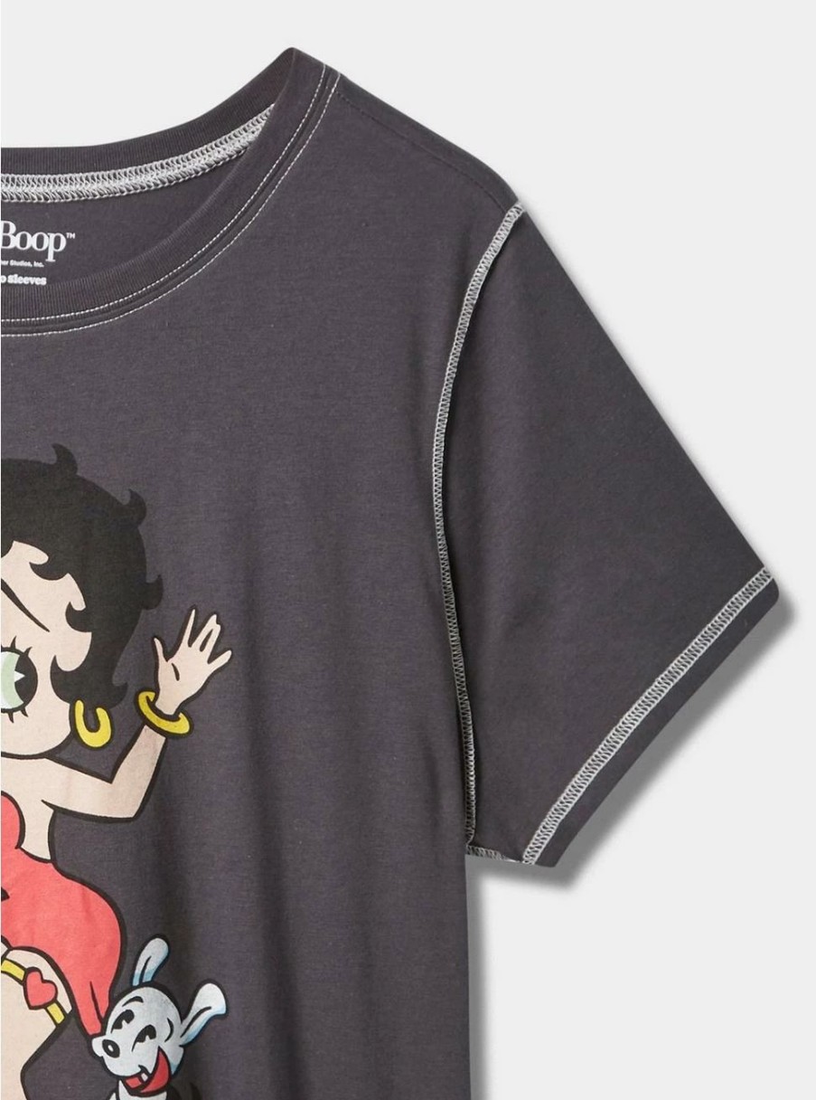 Tops * | Torrid Betty Boop Classic Fit Cotton Crew Seam Tee