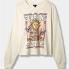 Tops * | Null Sunshine Relaxed Fit Cotton Jersey Crew Neck Long Sleeve Crop Tee