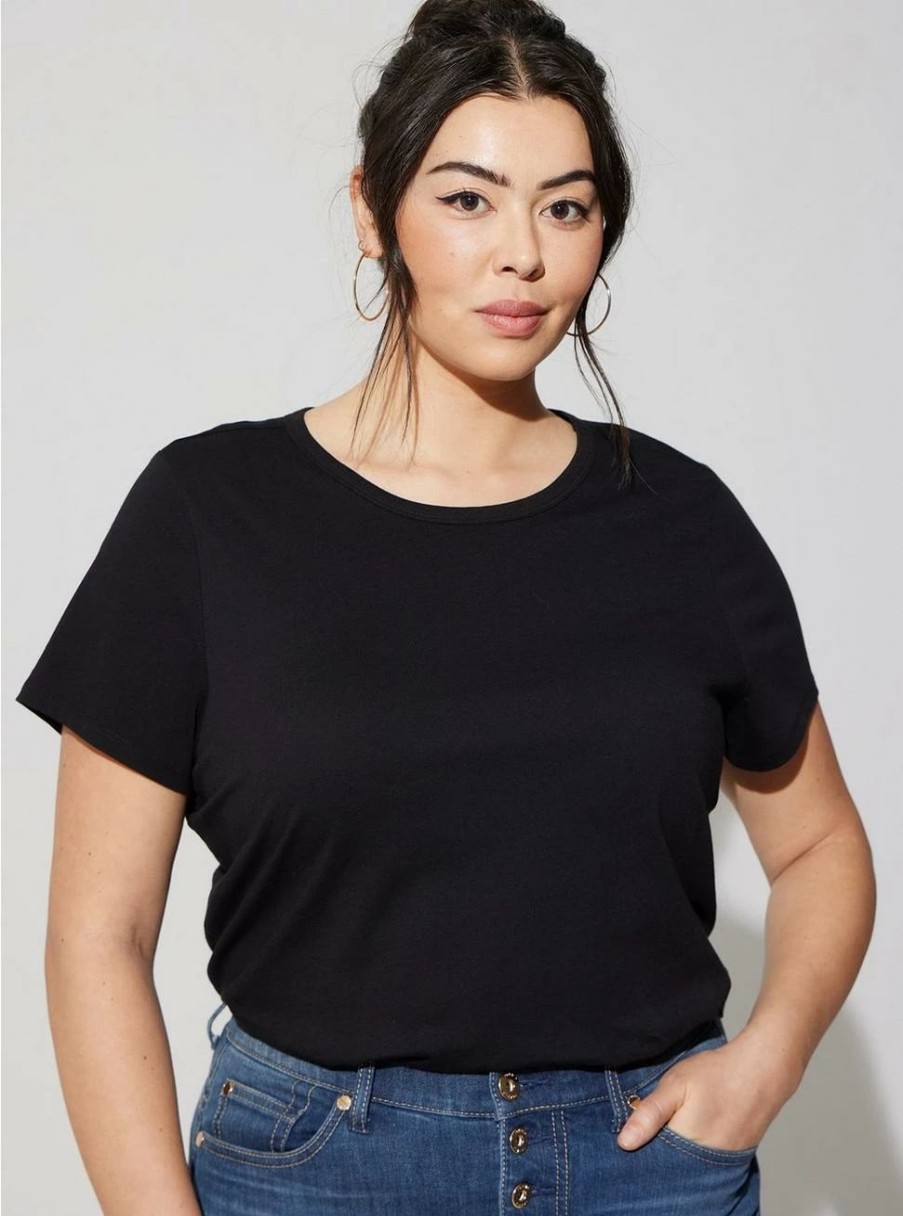 Tops * | Torrid Cotton Crew Neck Tee