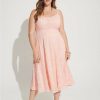 Dresses * | Torrid Midi Lace Skater Dress