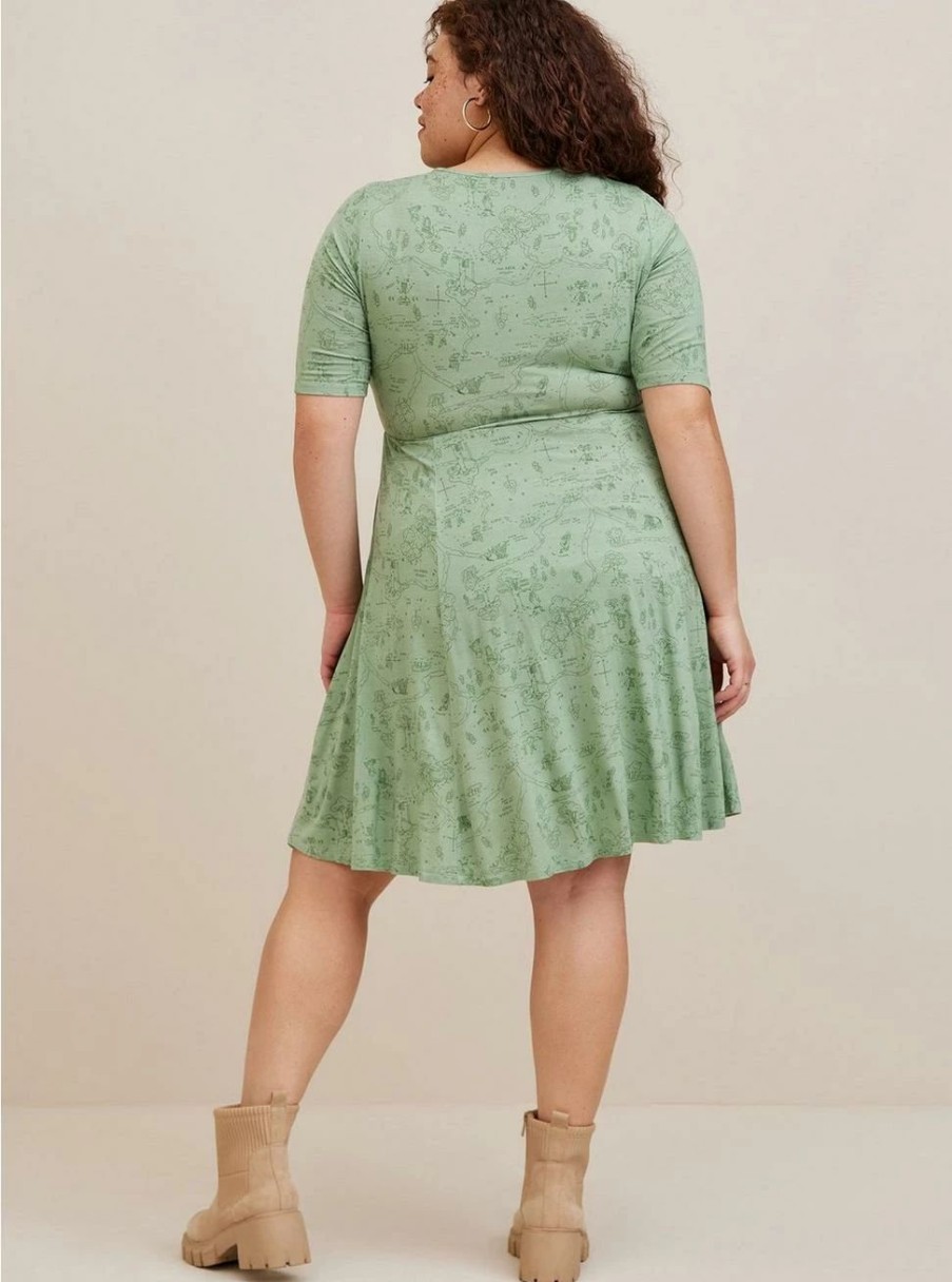 Dresses * | Torrid Disney Winnie The Pooh Skater Super Soft Dress