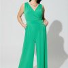 Dresses * | Torrid Studio Knit Surplice Tie Back Jumpsuit