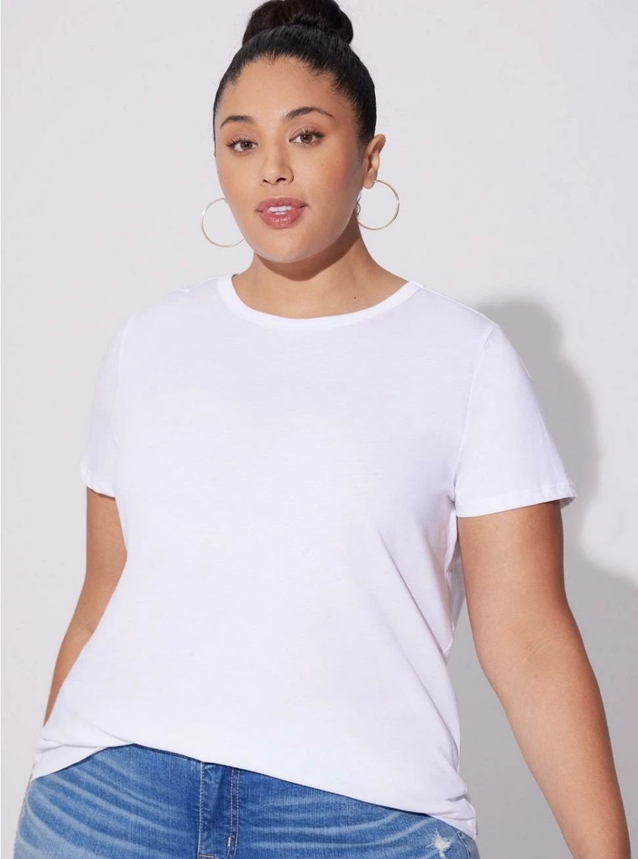 Tops * | Torrid Cotton Crew Neck Tee