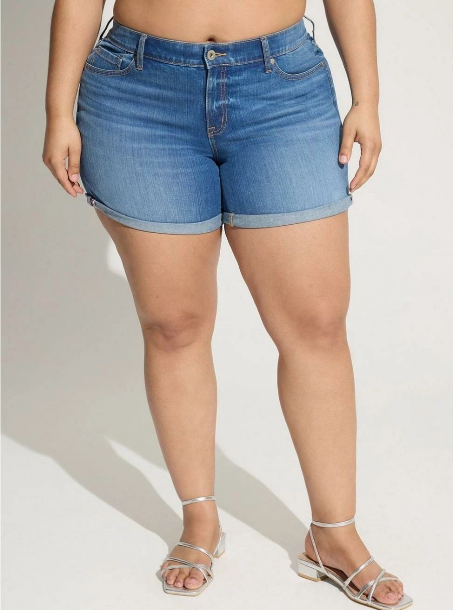 Jeans * | Torrid 5 Inch Vintage Stretch Mid-Rise Short