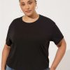 Tops * | Torrid Relaxed Signature Jersey Crew Neck Crop Tee