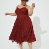 Dresses * | Torrid Tea Length Lace Sweetheart Dress