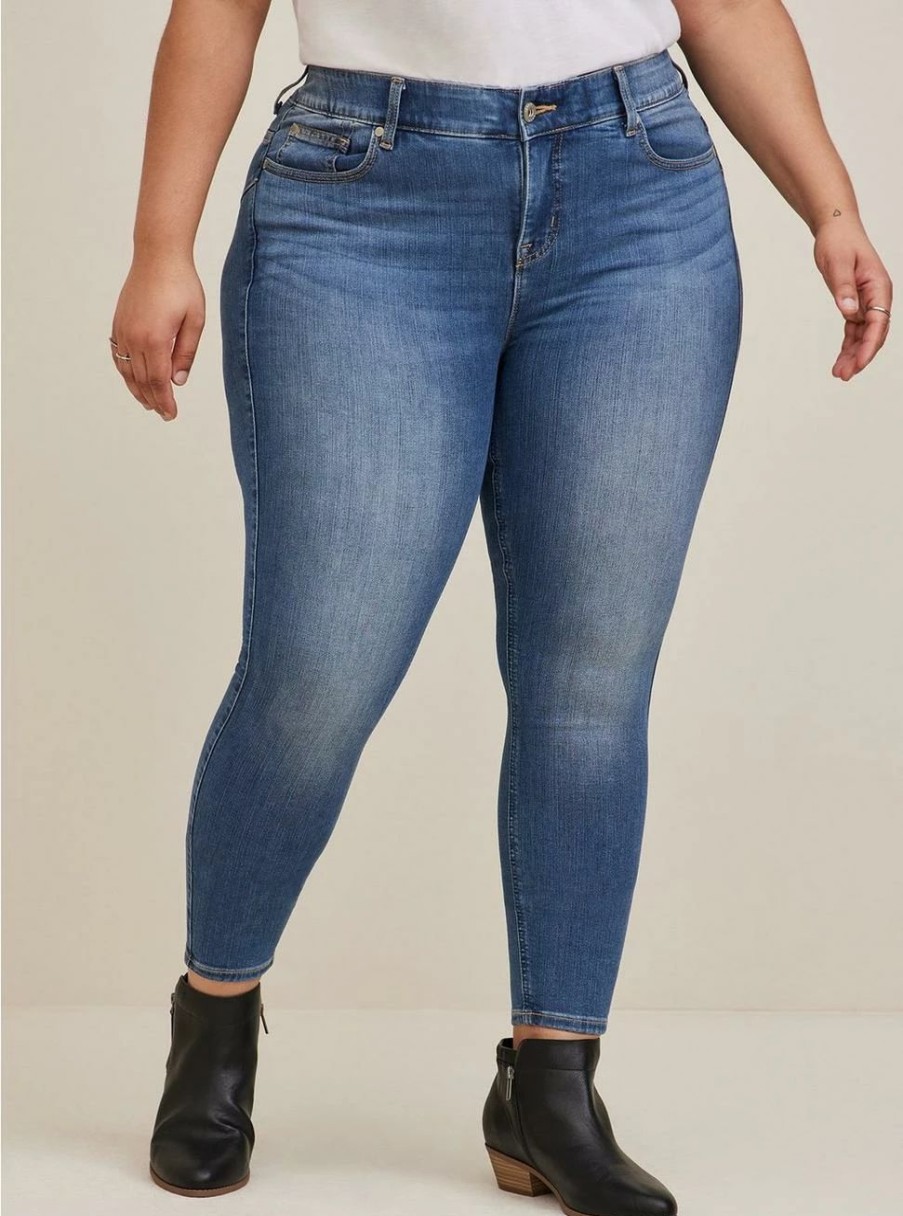 Jeans * | Torrid Bombshell Skinny Premium Stretch High-Rise Jean