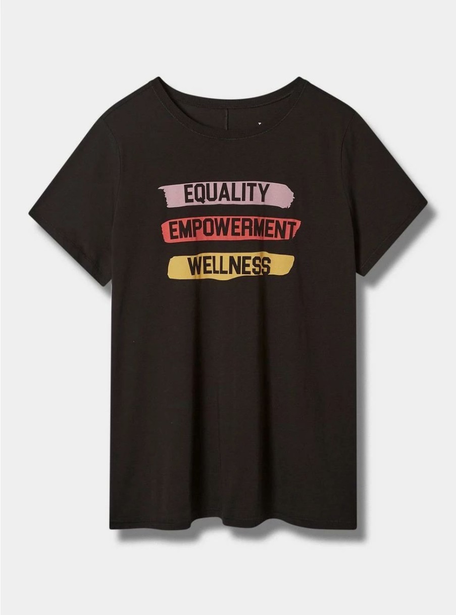 Tops * | #Torridstrong Empower Vintage Cotton Crew Neck Tee