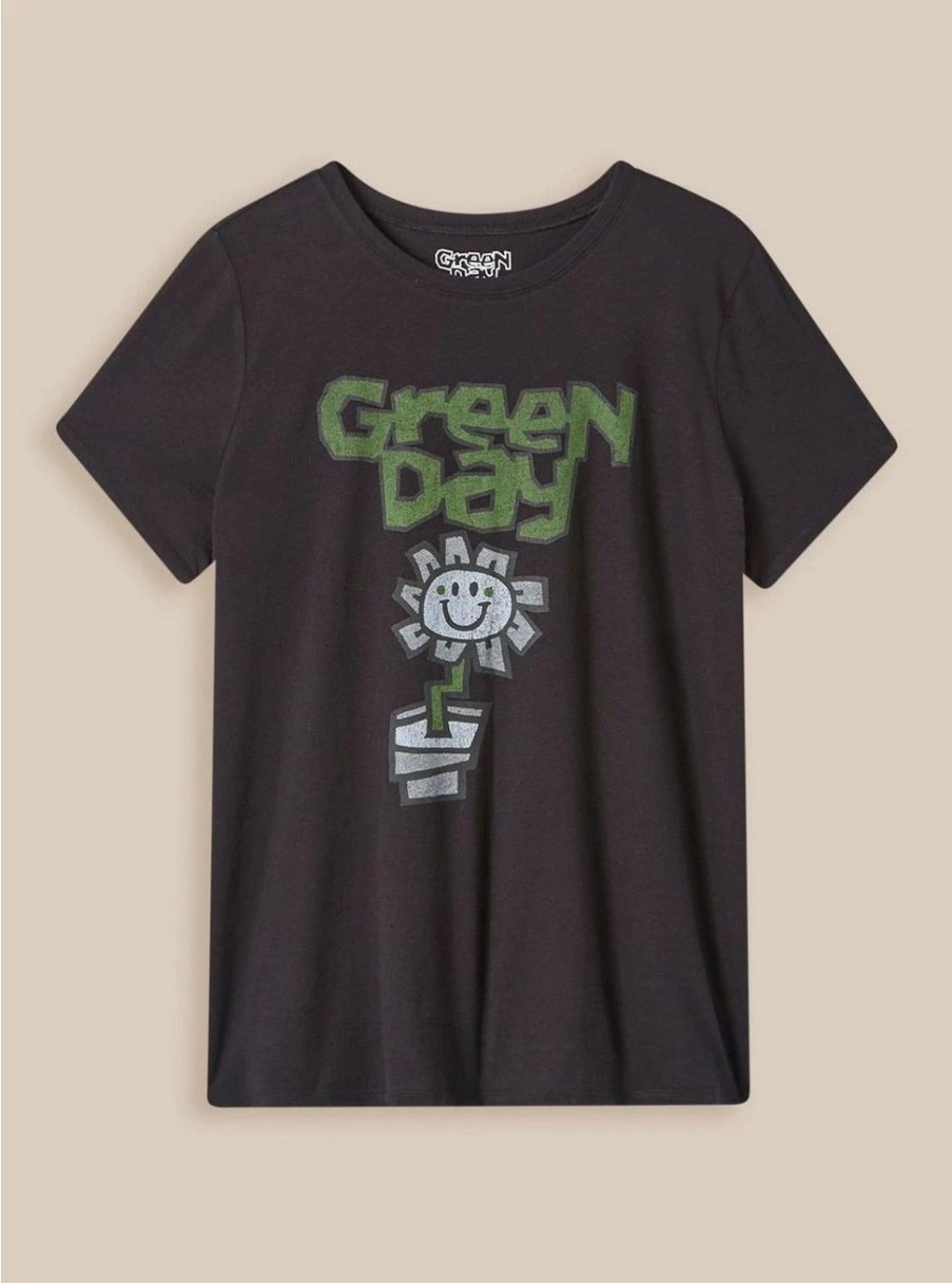 Tops * | Torrid Green Day Classic Fit Cotton Crew Tee