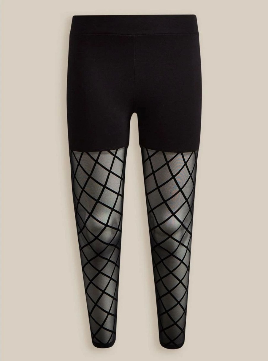 Bottoms * | Null Full Length Signature Waist Flocked Legging