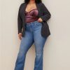 Jeans * | Torrid Bombshell Flare Premium Stretch High-Rise Jean