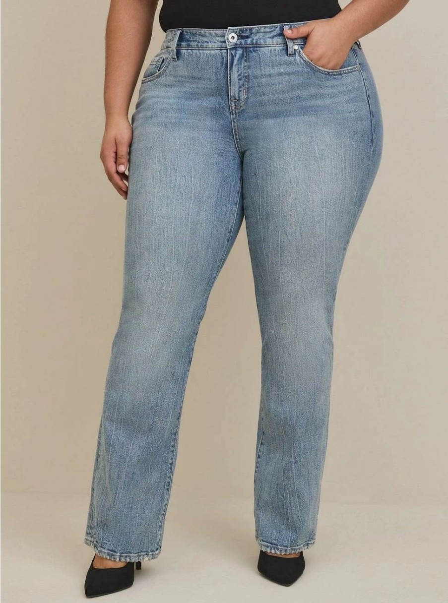 Jeans * | Torrid Slim Boot Classic Denim Mid-Rise Jean