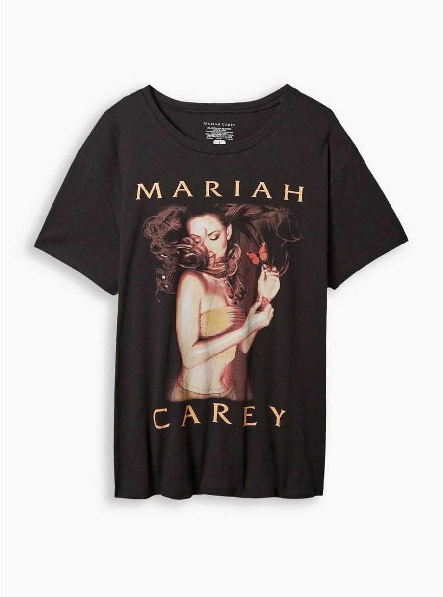 Tops * | Null Mariah Carey Relaxed Fit Cotton Crew Tee