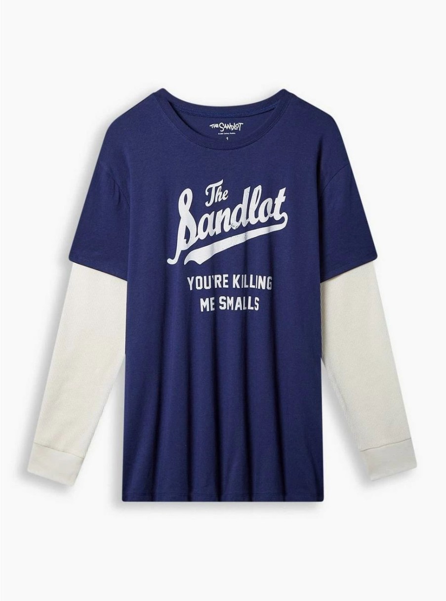 Tops * | Null The Sandlot Classic Fit Cotton Waffle 2Fer Tee