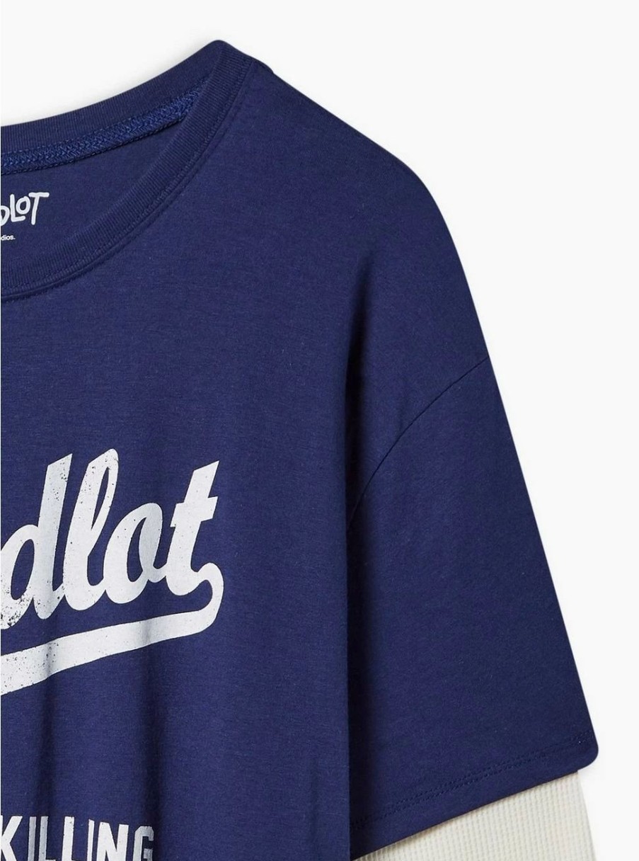 Tops * | Null The Sandlot Classic Fit Cotton Waffle 2Fer Tee