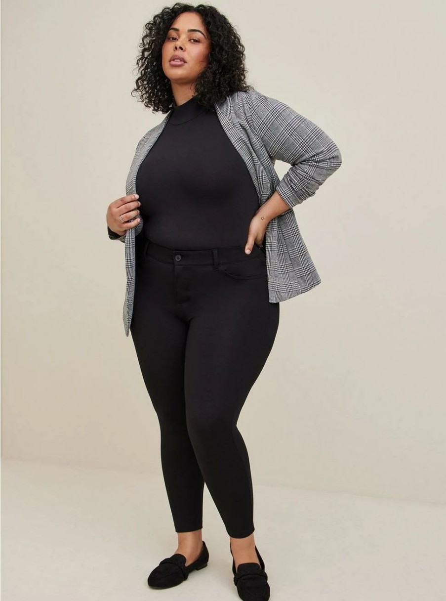 Bottoms * | Torrid Bombshell Skinny Studio Luxe Ponte High-Rise Pant