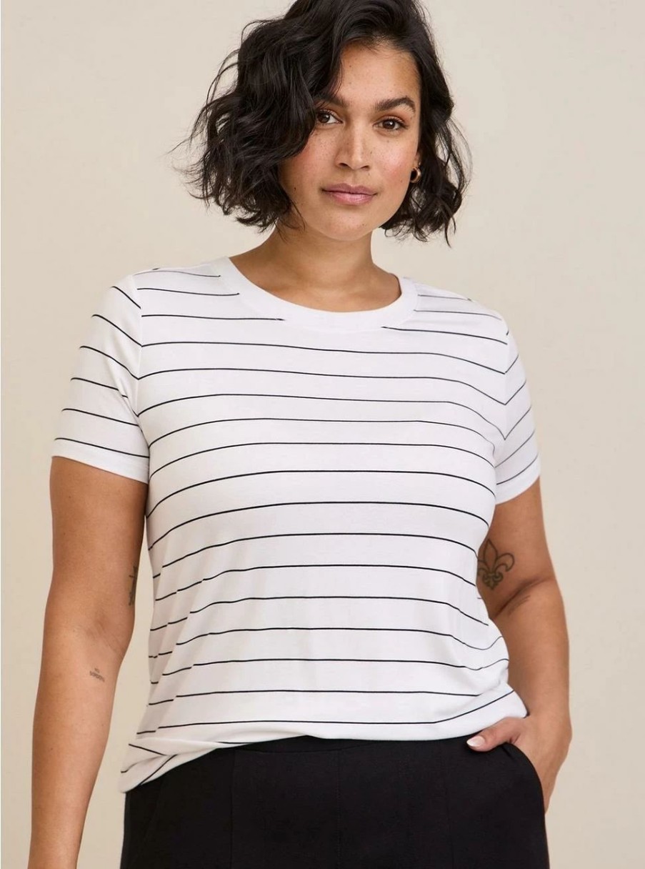 Tops * | Torrid Perfect Super Soft Crew Neck Tee