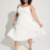 Dresses * | Torrid Midi Poplin Tiered Dress